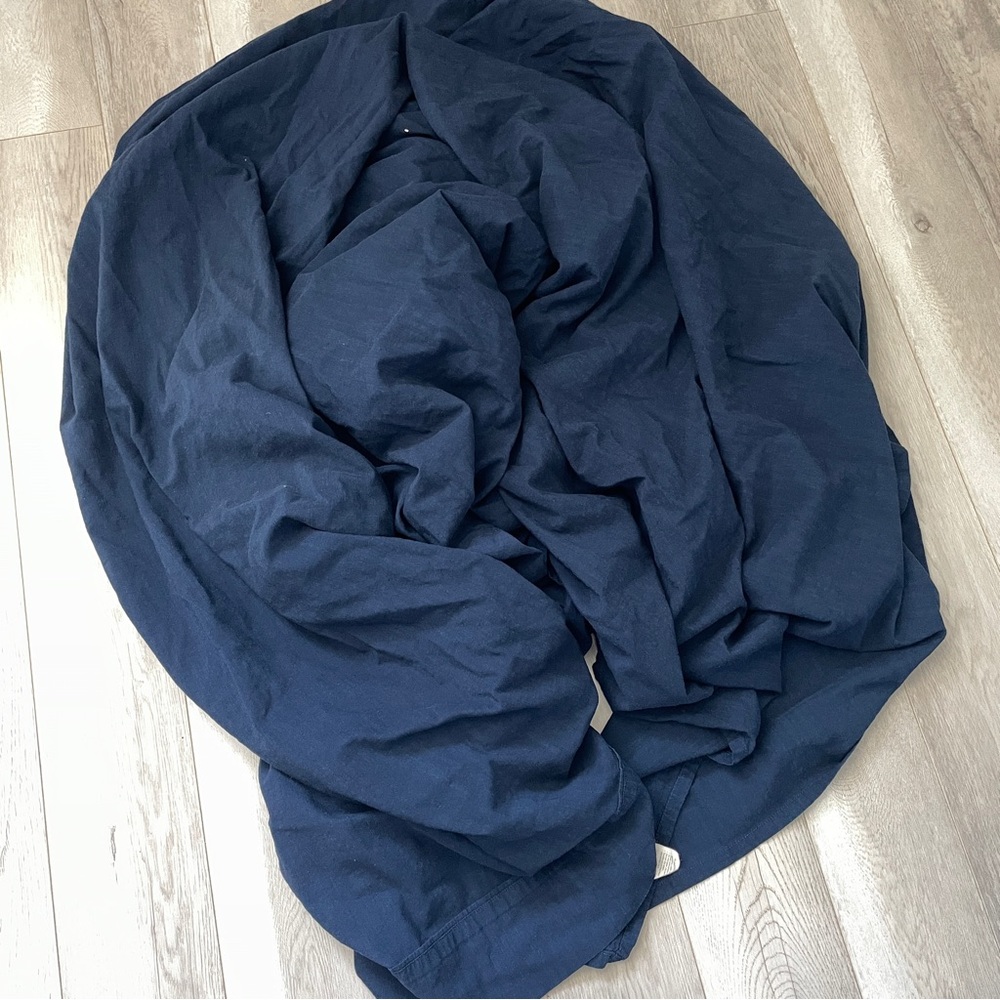Pandatex Bamboo Sheet cotton blend flat Navy Blue (King) 115x98 breathable